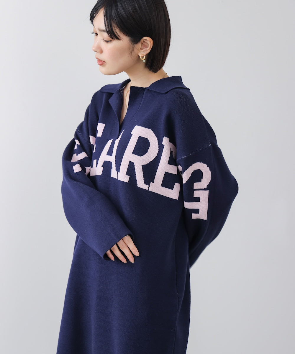 【WEB限定】襟付きロゴニットチュニック