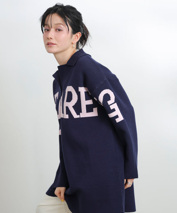 【WEB限定】襟付きロゴニットチュニック