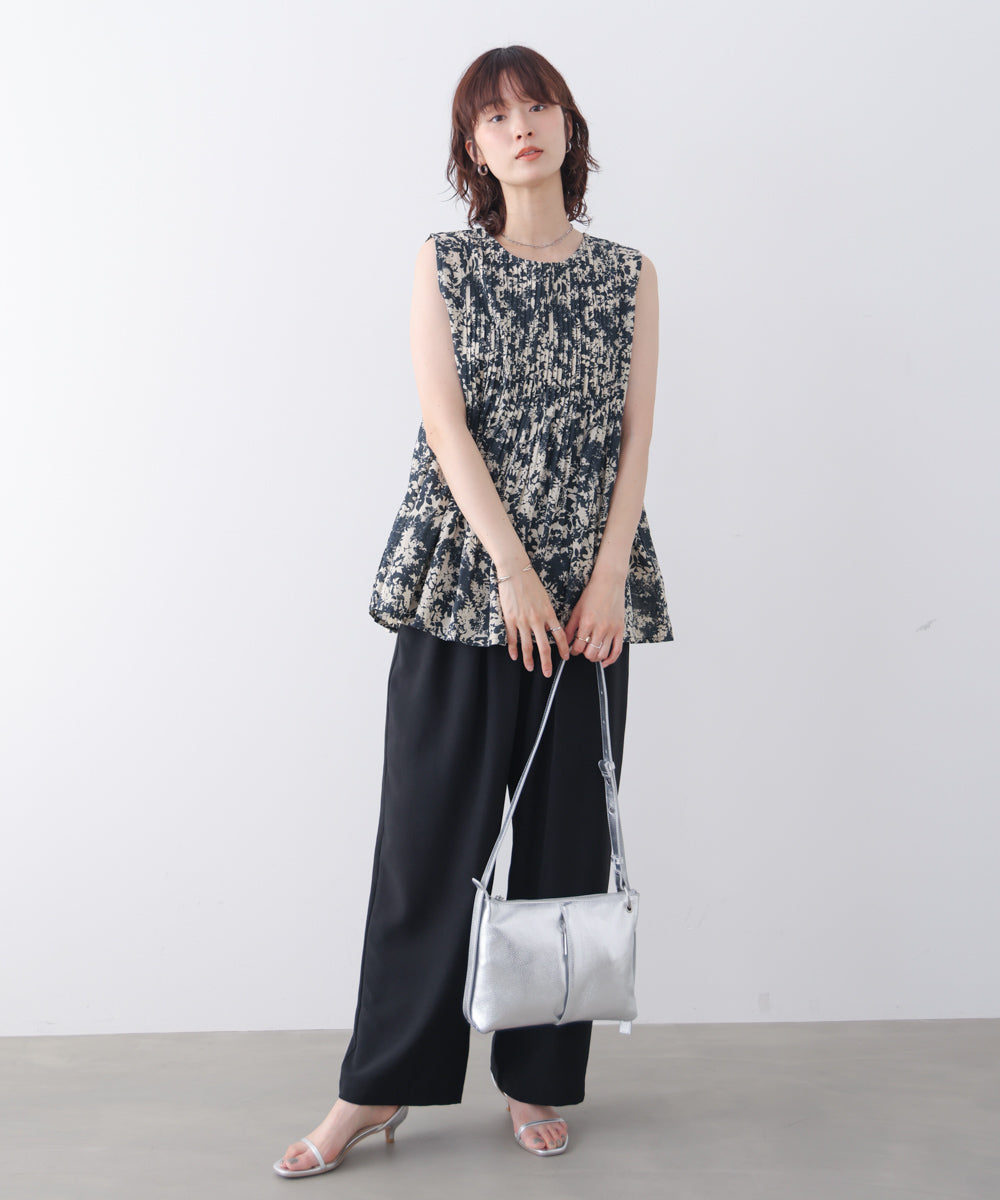 フラワーピンタックブラウス［6/10発送予定］