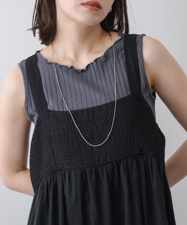 ワイドリブメロウタンクトップ