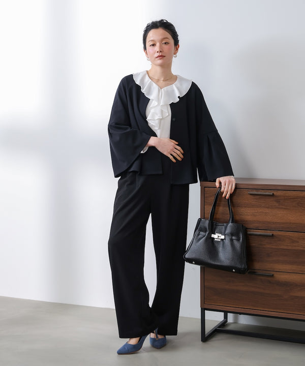 カットジョーゼットフレアジャケット