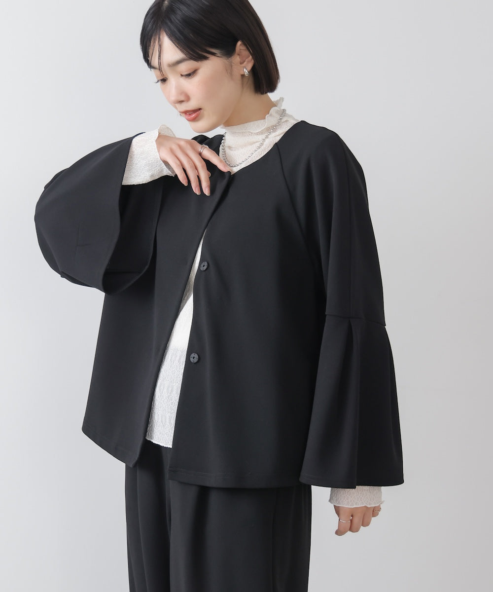 カットジョーゼットフレアジャケット