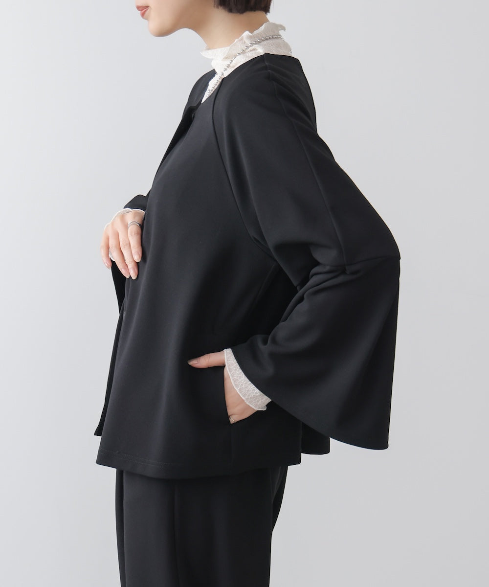 カットジョーゼットフレアジャケット