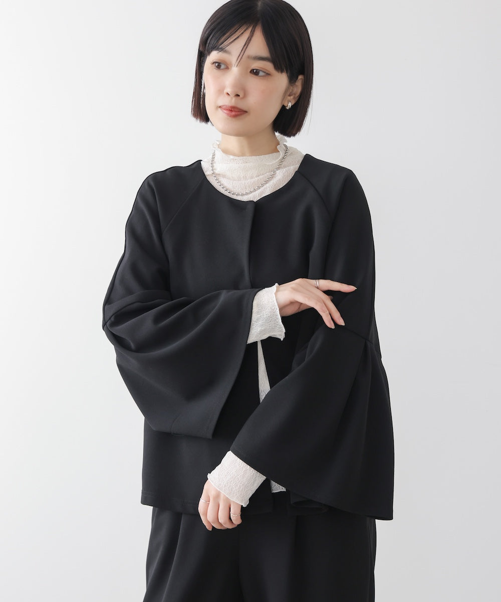 カットジョーゼットフレアジャケット