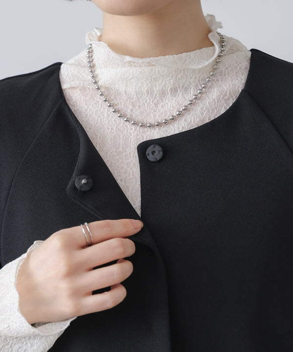 カットジョーゼットフレアジャケット