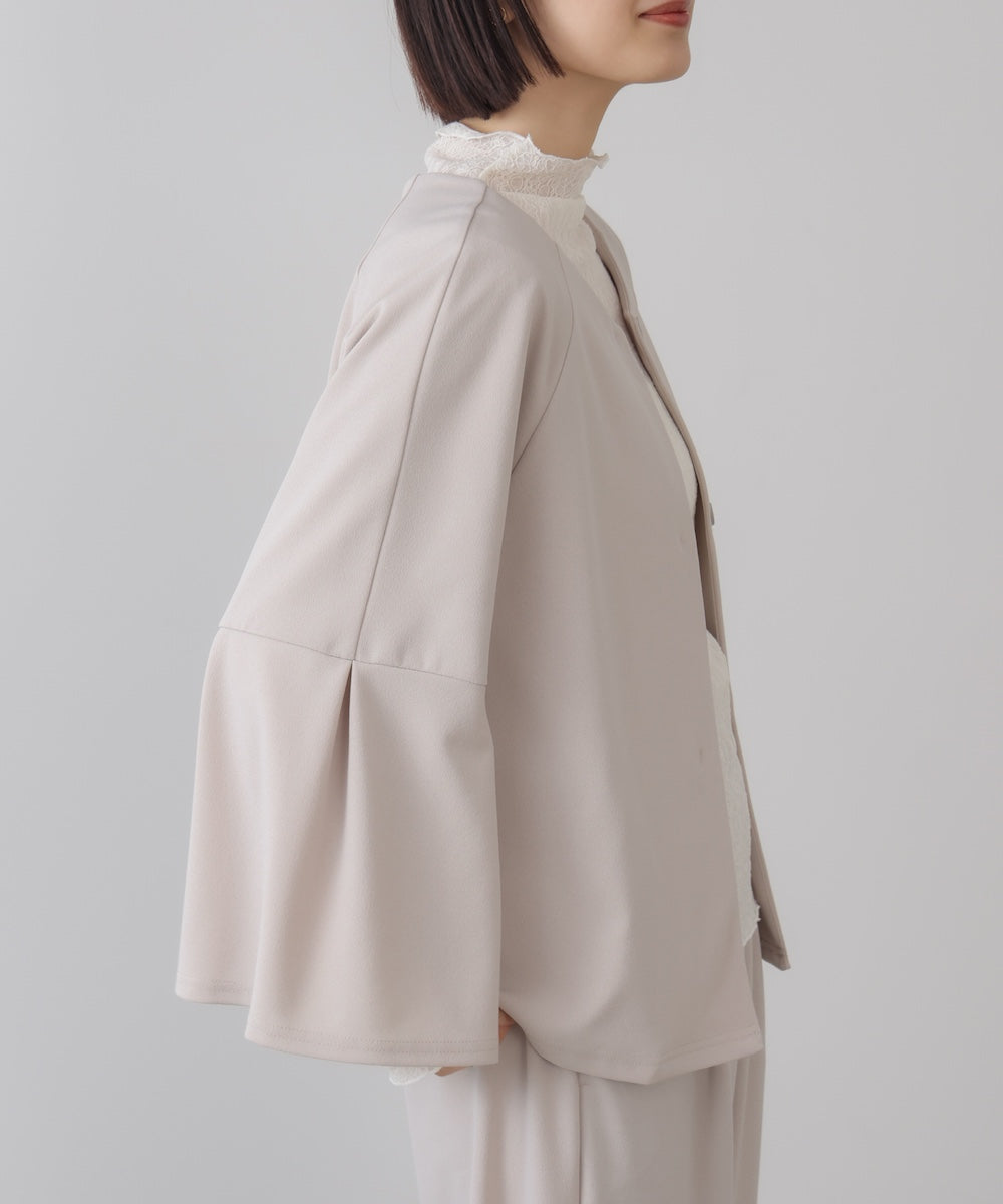 カットジョーゼットフレアジャケット