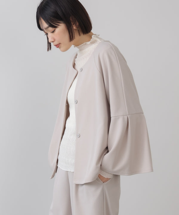 カットジョーゼットフレアジャケット