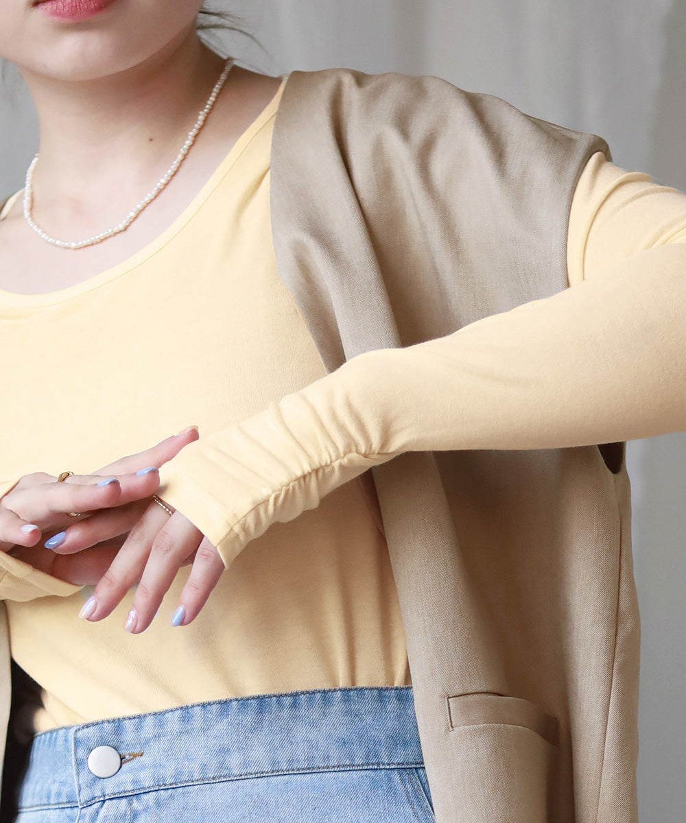 SHIRRED SLEEVE TOPS