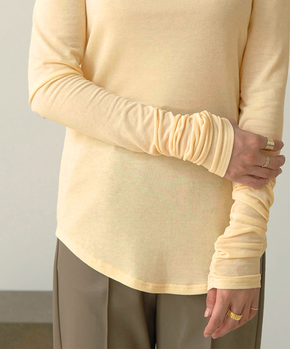SHIRRED SLEEVE TOPS