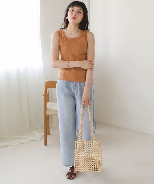 Bab アシメデザインタンクトップ