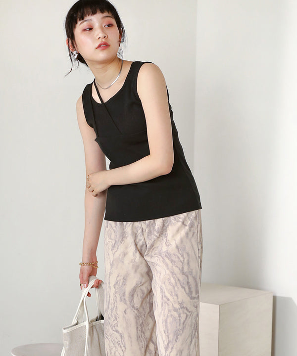 Bab アシメデザインタンクトップ