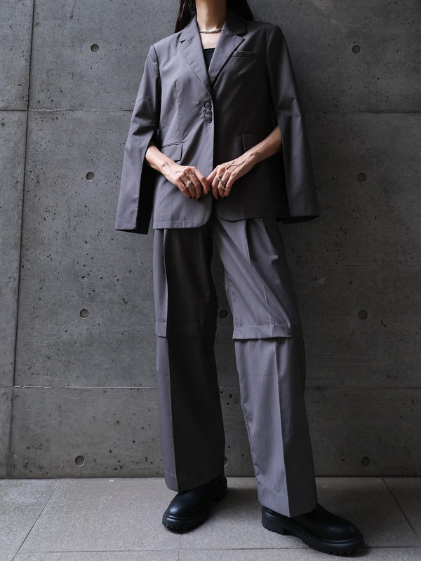 3WAY CUTOUT TROUSERS(ｽﾘｰｳｪｲｶｯﾄｱｳﾄﾄﾗｳｻﾞｰ)