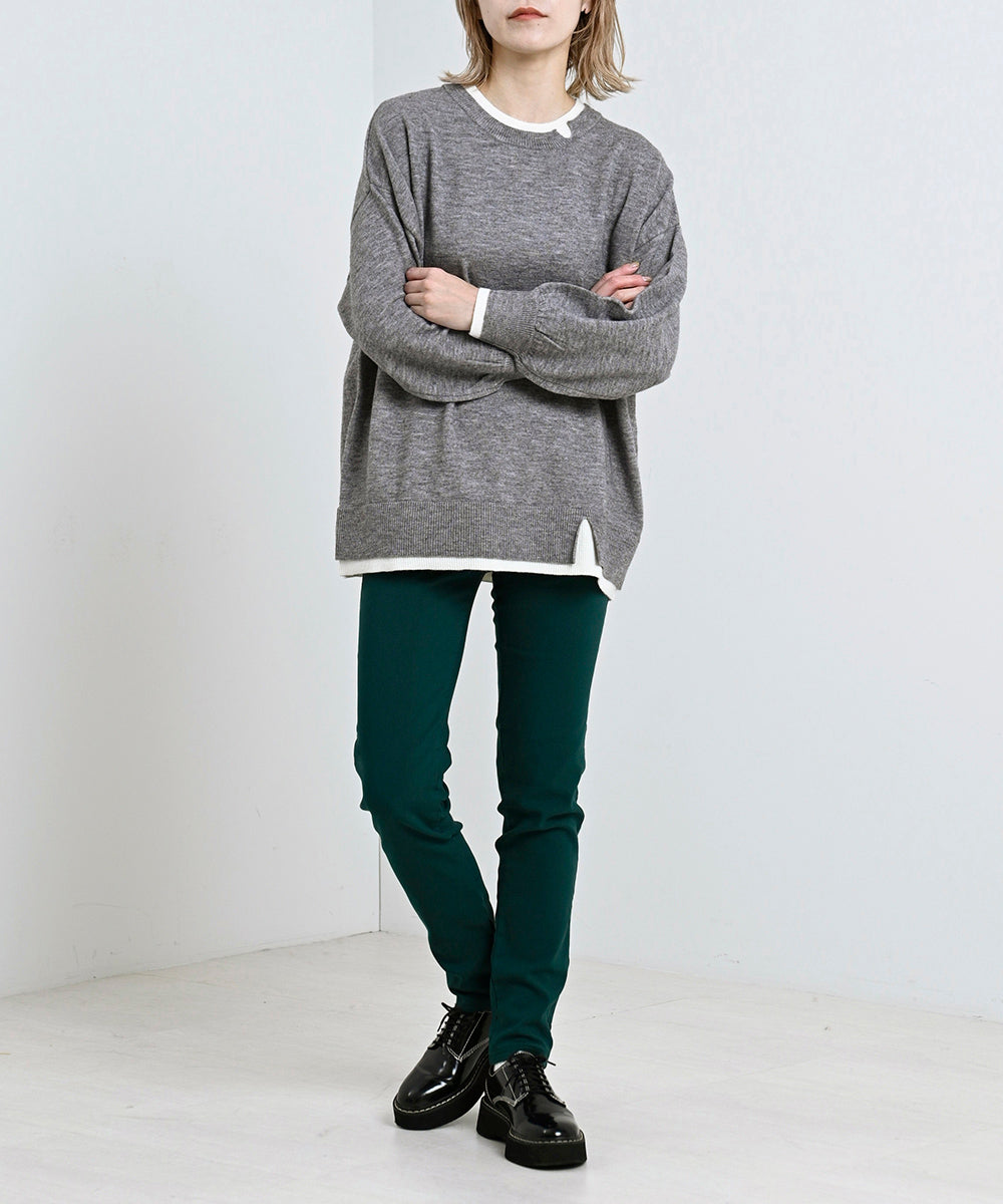 Lupilien ストレッチパイピングパンツ