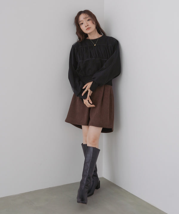 コーデュロイショートパンツ