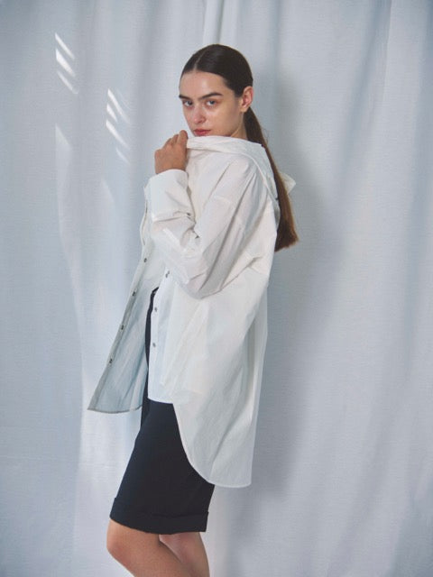 NYLON HOODED SHIRT(ﾅｲﾛﾝﾌｰﾄﾞｼｬﾂ)