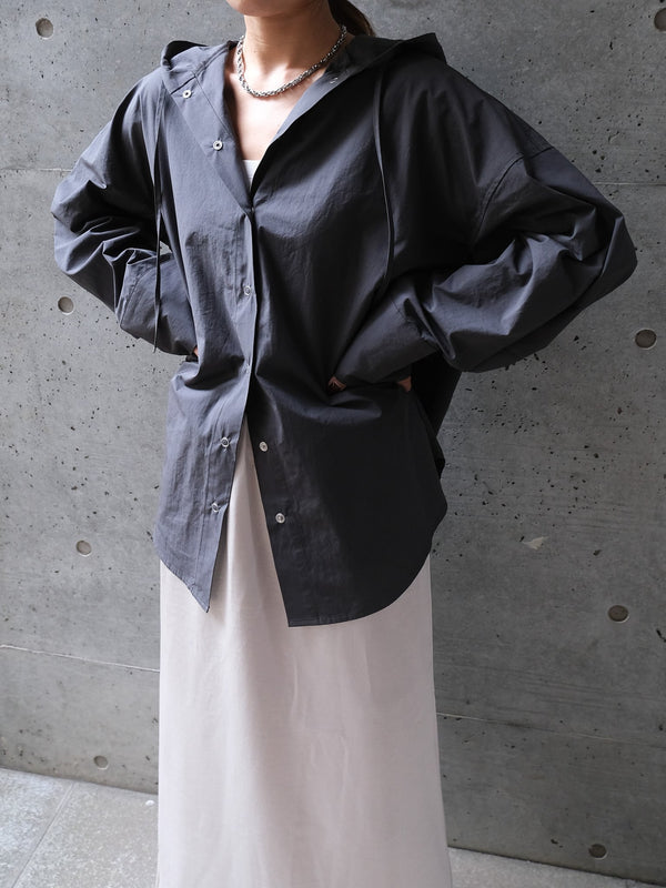NYLON HOODED SHIRT(ﾅｲﾛﾝﾌｰﾄﾞｼｬﾂ)