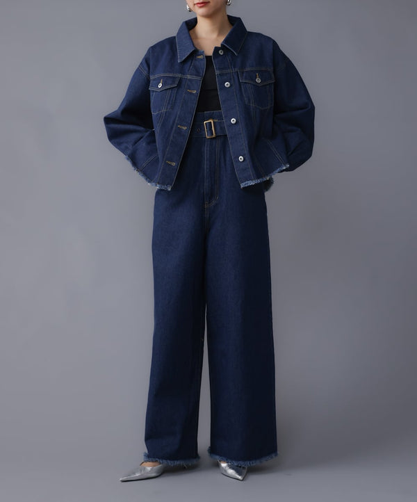 FRINGE DENIM JACKET（ﾌﾘﾝｼﾞﾃﾞﾆﾑｼﾞｬｹｯﾄ）