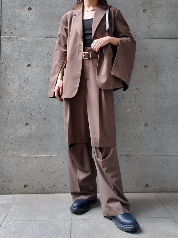 3WAY CUTOUT TROUSERS(ｽﾘｰｳｪｲｶｯﾄｱｳﾄﾄﾗｳｻﾞｰ)