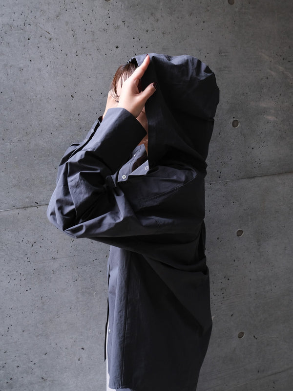 NYLON HOODED SHIRT(ﾅｲﾛﾝﾌｰﾄﾞｼｬﾂ)