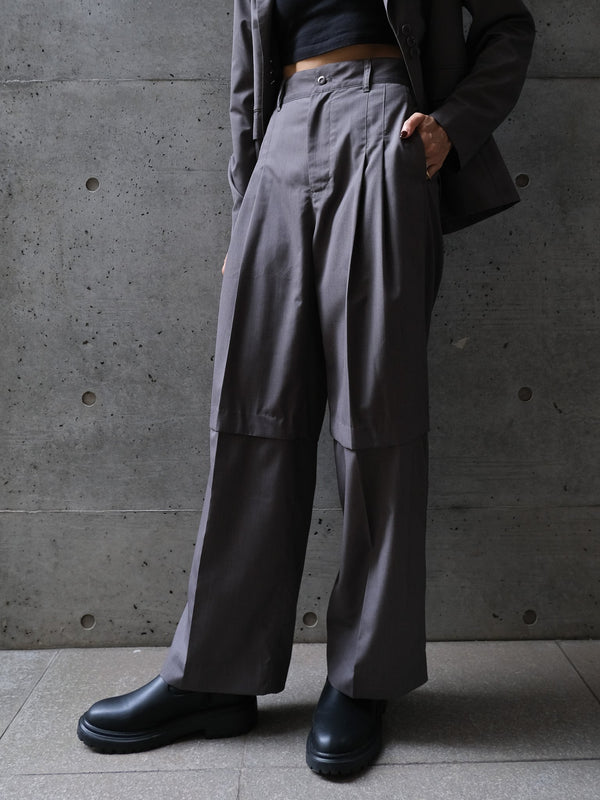 3WAY CUTOUT TROUSERS(ｽﾘｰｳｪｲｶｯﾄｱｳﾄﾄﾗｳｻﾞｰ)