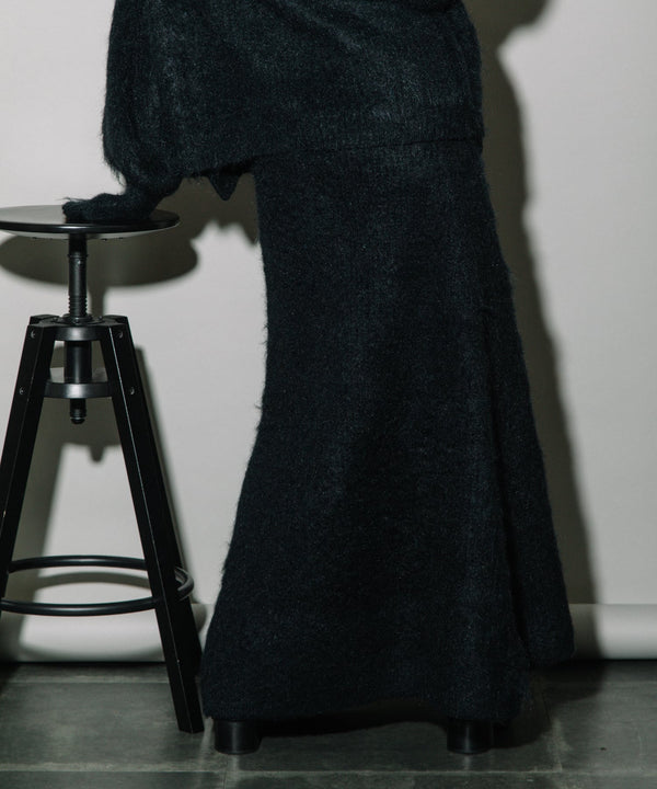 KEGAKI HALF CARDIGAN KNIT SKT
