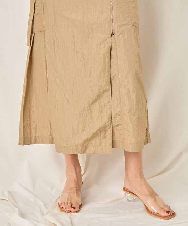 NYLON LONG SKIRT