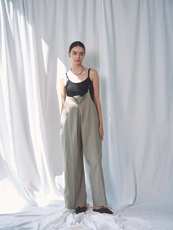 【SETUP 可】HERRINGBONE STRIPED PANTS（ﾍﾘﾝﾎﾞｰﾝｽﾄﾗｲﾌﾟﾊﾟﾝﾂ）