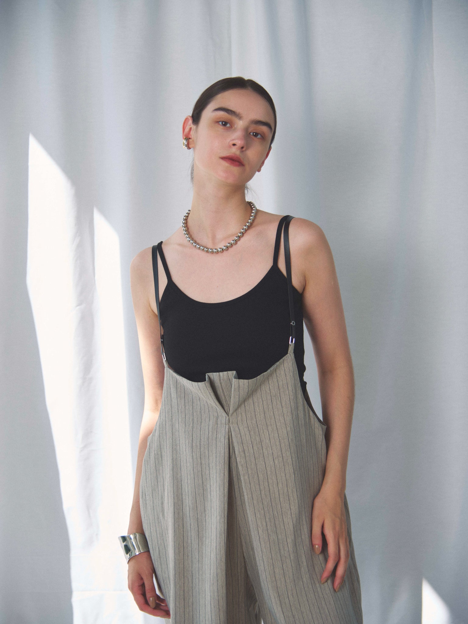 【SETUP 可】HERRINGBONE STRIPED PANTS（ﾍﾘﾝﾎﾞｰﾝｽﾄﾗｲﾌﾟﾊﾟﾝﾂ）