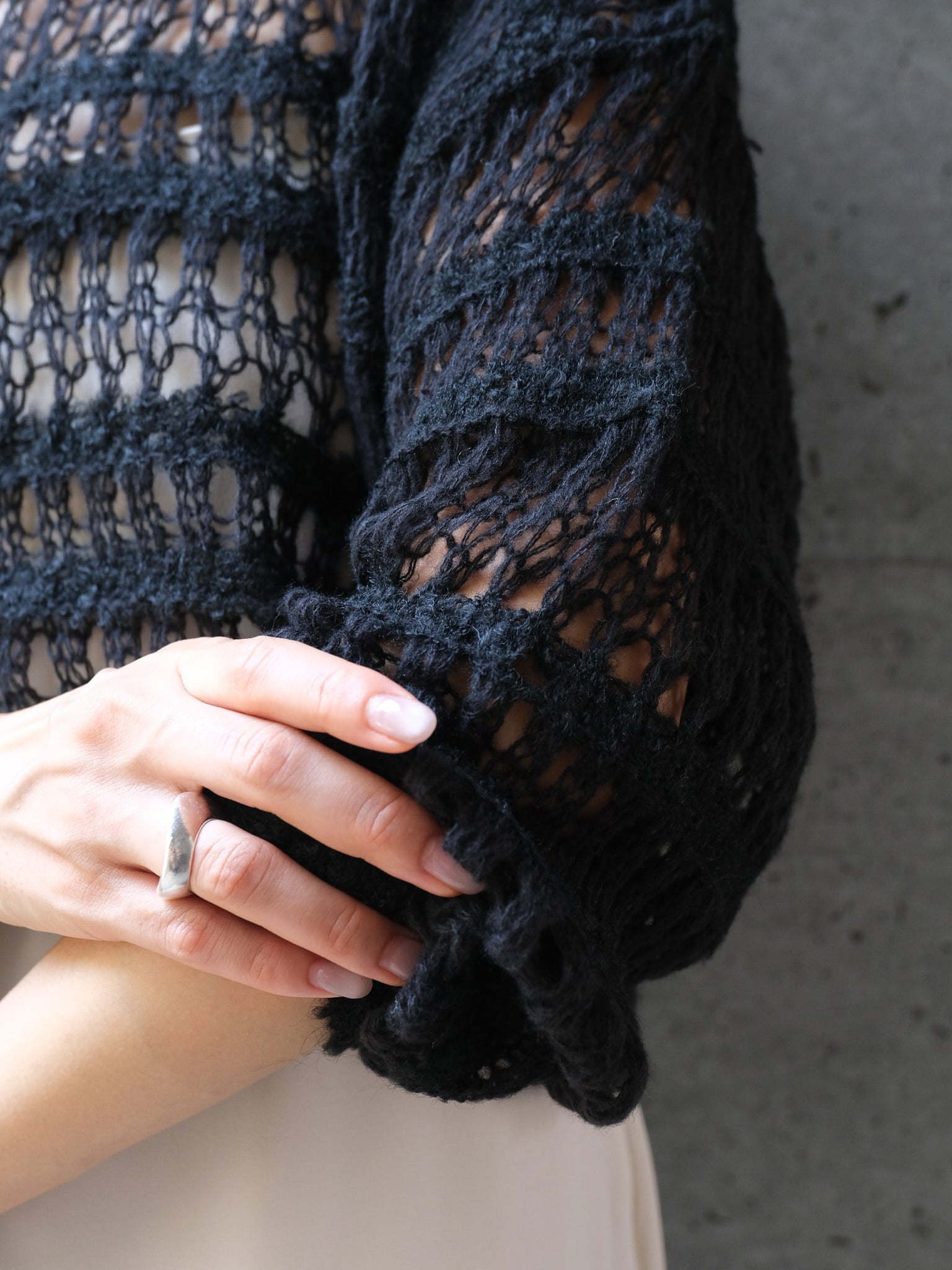 BOUCLE SHORT SWEATER(ﾌﾞｰｸﾚｼｮｰﾄｾｰﾀｰ)