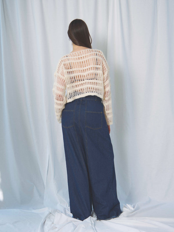 BOUCLE SHORT SWEATER(ﾌﾞｰｸﾚｼｮｰﾄｾｰﾀｰ)