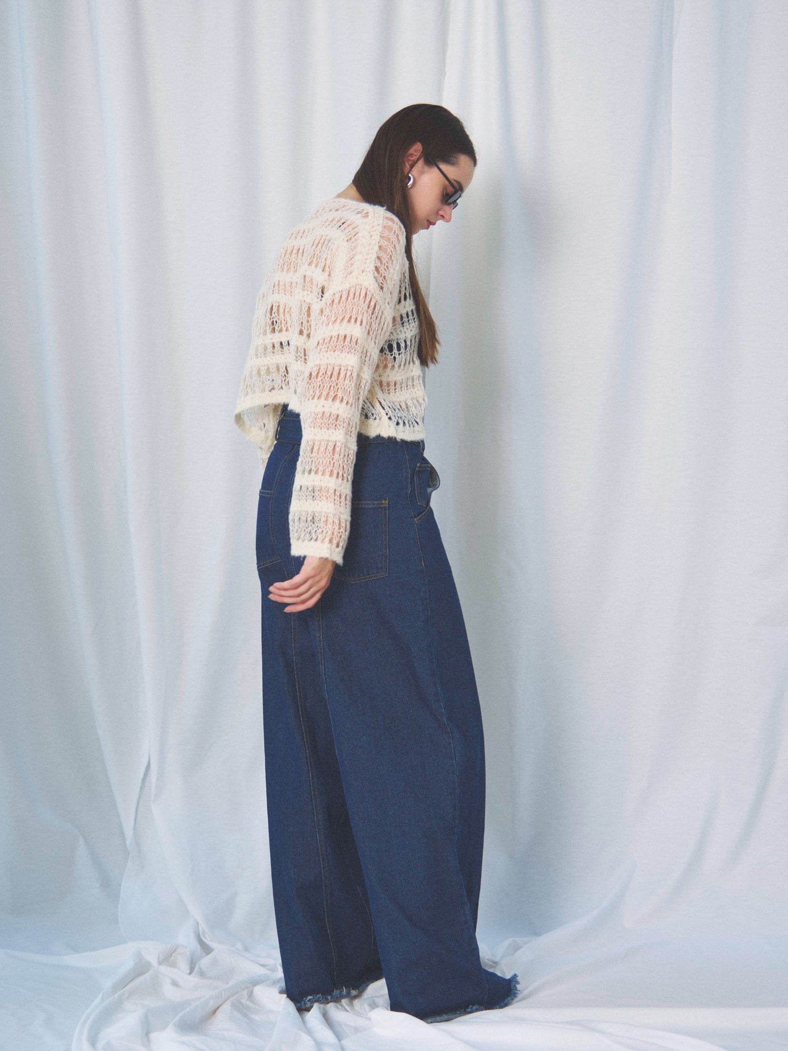 BOUCLE SHORT SWEATER(ﾌﾞｰｸﾚｼｮｰﾄｾｰﾀｰ)