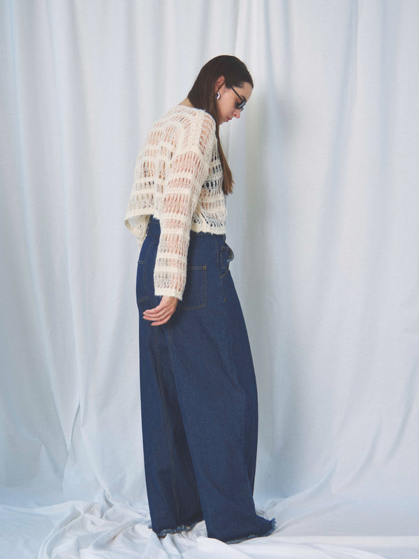 BOUCLE SHORT SWEATER(ﾌﾞｰｸﾚｼｮｰﾄｾｰﾀｰ)